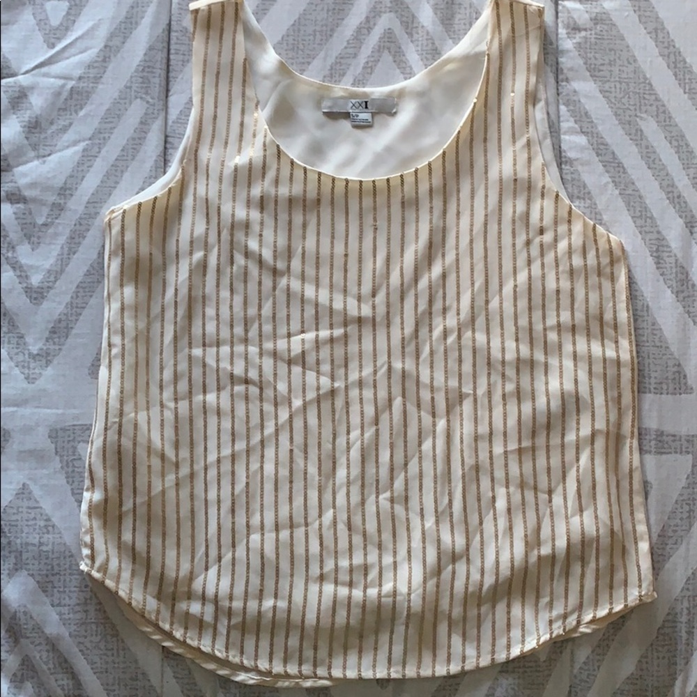 Sleeveless Sequins blouse